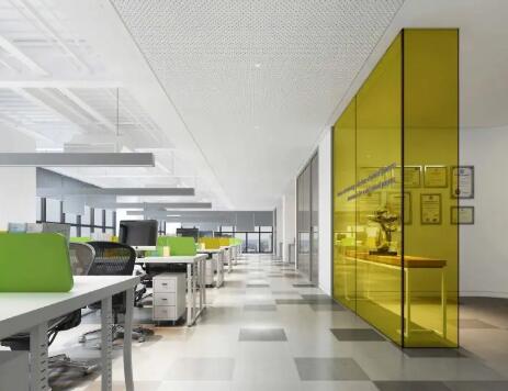 青島財稅培訓公司現(xiàn)代簡約辦公室裝修效果圖