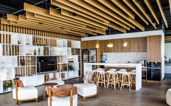 青島慶典公司歐簡風格辦公室裝修效果圖